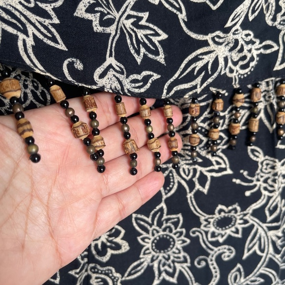 All That Jazz Vintage Beaded Rayon Sheath Dress – Size 7/8 - Picture 4 of 9